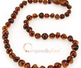 Baltic Amber Necklace -  Kids Polished CognacInspired By Finn