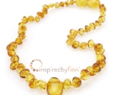 Polished Golden Swirl Pendant