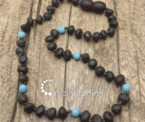 Baltic Amber Necklace - Unpolished Blue Molasses, All Kids SizesInspired By Finn