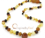Amber Teething Necklace - Kids Unpolished Pendant Diversity - Teething, Health & Wellness</
