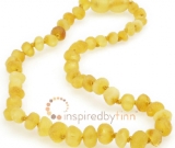 Baltic Amber Necklace - Kids Unpolished Lemonade CS - All Kids Sizes