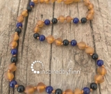 Baltic Amber Necklace - Kids Unpolished Cider + FOCUS & CONCENTRATION, All Kids SizesInspired