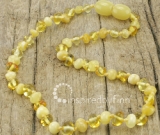 Baltic Amber Necklace - Kids Polished Sunshine - All Kids Sizes