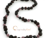 Baltic Amber Necklace - Kids Unpolished Molasses + CURBS HYPERACTIVITY, All Kids SizesInspire