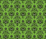 1yd Cut HM Wallpaper Lime Small Scale Cotton Lycra Retail