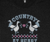Country at Heart Dolman or Muscle Tee 1980s Inspired Goose T-Shirt