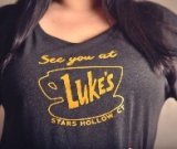 Gilmore Girls Fan T-shirt Luke's Diner Ladies Crew Triblend