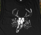 Deer Skull Spooky Oddities Muscle Tee Halloween Unisex Shirt